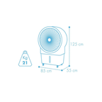 Climatizador Evaporativo MCONFORT AIR ENGINE 250W 80L
