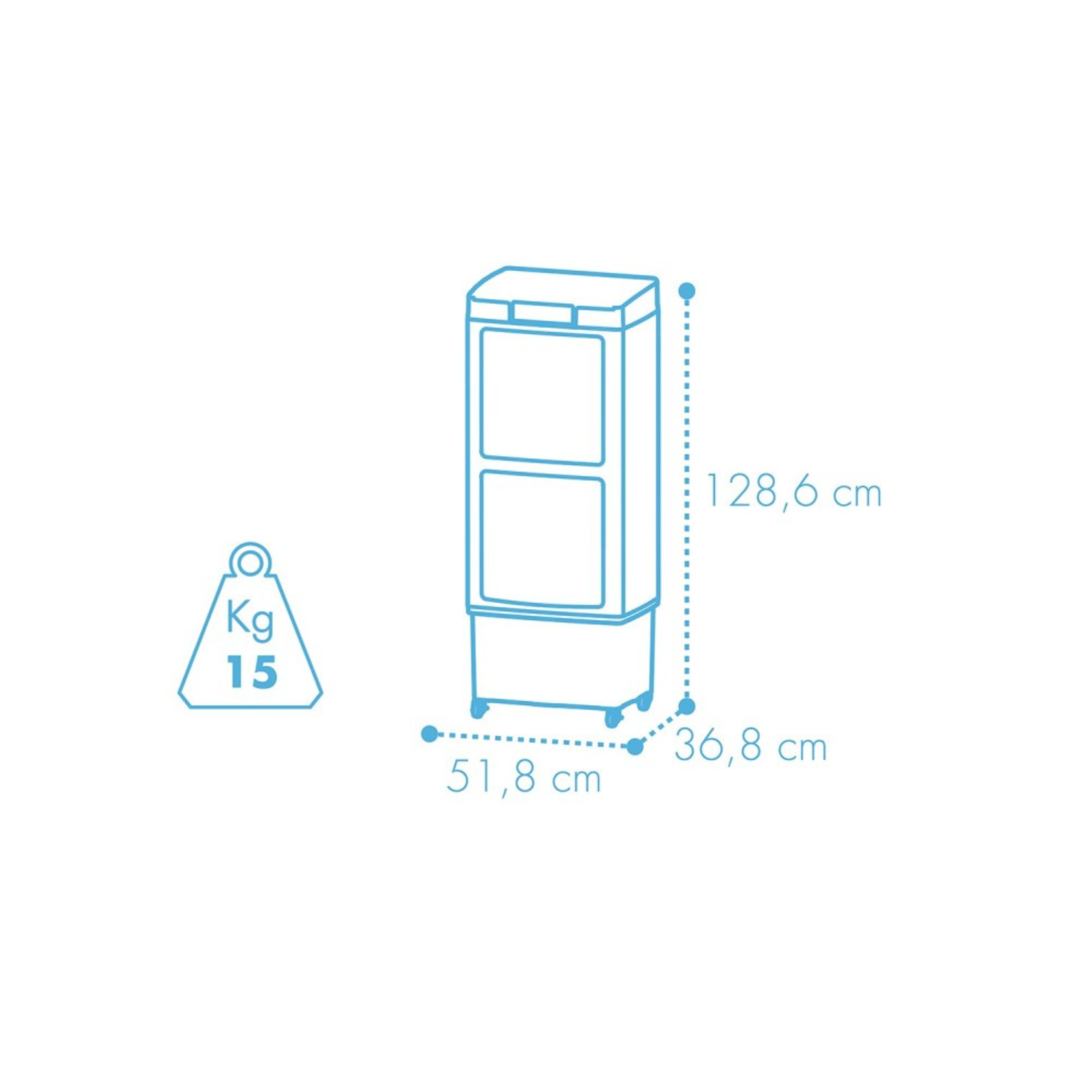 Climatizador Evaporativo MCONFORT E100-DUO 220W 35L