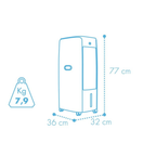 Climatizador Evaporativo C/Calef. MCONFORT E1100C 130W 10L